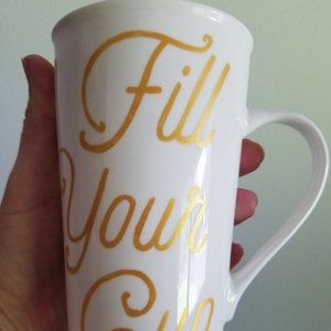 2016 Starbucks mug coffee cup 16 oz  "Fill Your Cup" euc